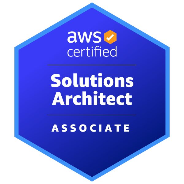 AWS Certified Solutions Architect β Associate badge